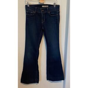 J Brand LOVESTORY Dark Wash Flare Jeans Size 29 Trouser Jean